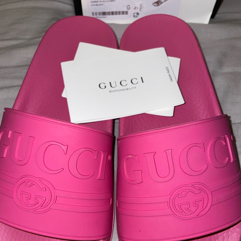 Original Pink Gucci slides - Picture 3 of 7